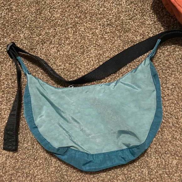 NWOT DEADSTOCK BAGGU SMALL NYLON SHOULDER BAG TEAL MIX - Picture 2 of 4